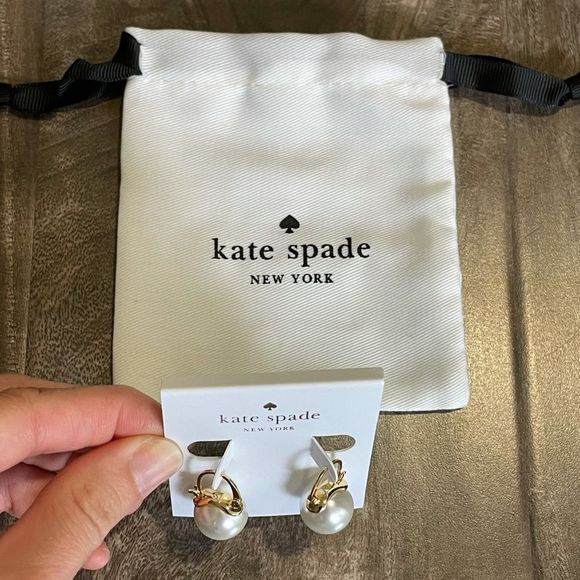 Kate Spade Shine On Bauble Pearl Drop Earrings KS - Picture 4 of 11